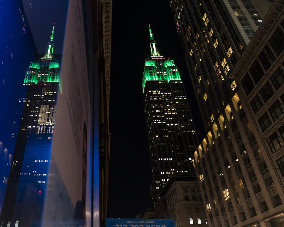 empire state building at night