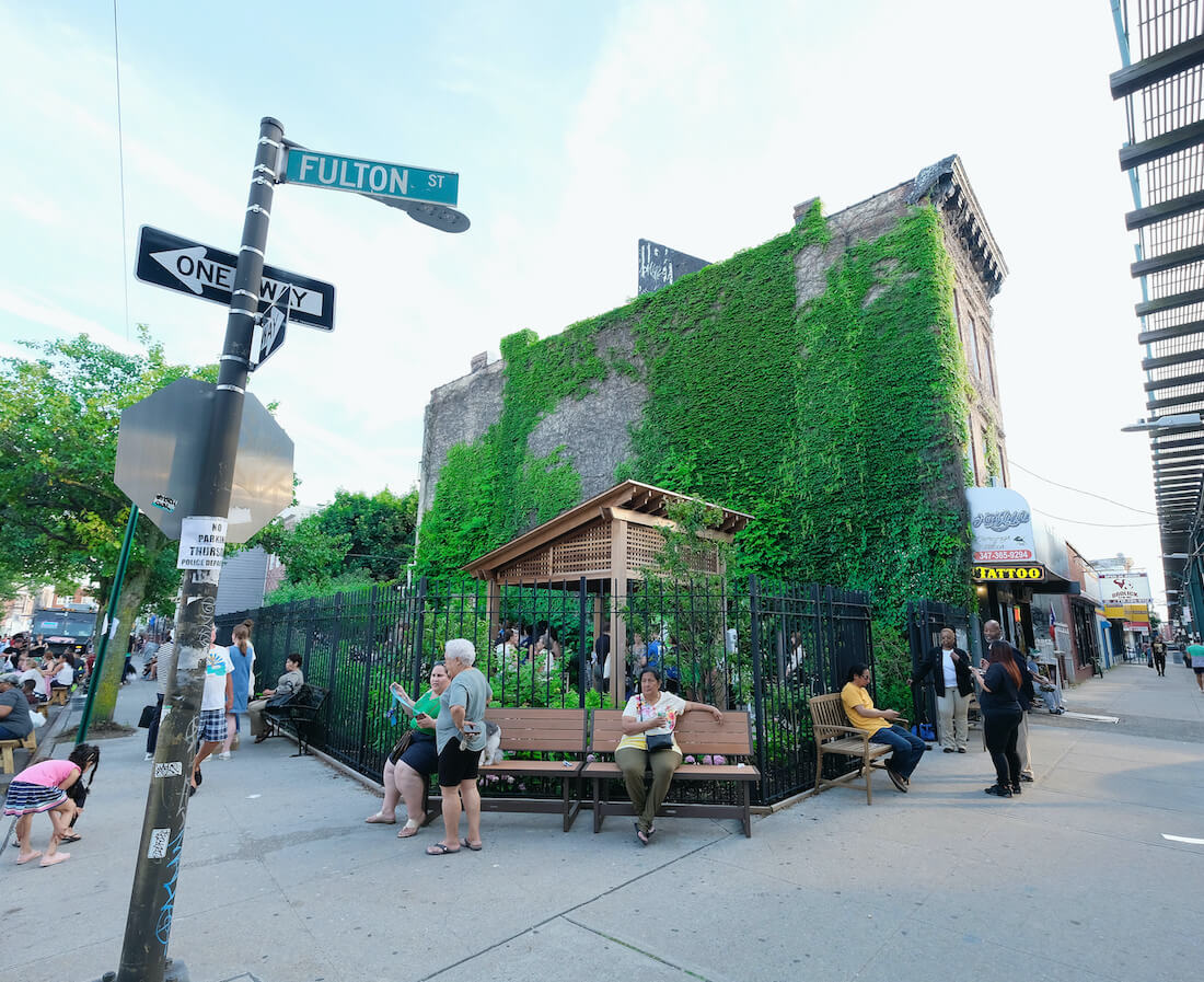 street view of community garden