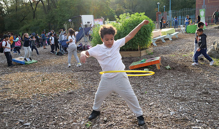 child hulahooping