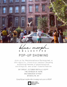 Blue Morph Collective Pop-Up Showing - New York Restoration Project
