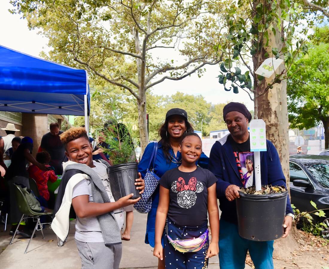 Tree Giveaway Jackson Heights Beautification Group and Council Member