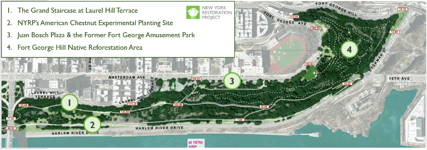 Map of highbridge park