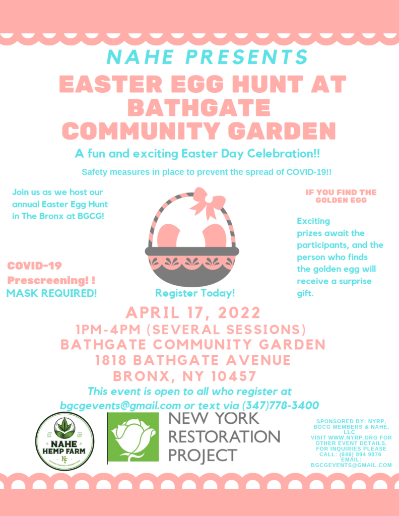 Easter egg hunt event flyer