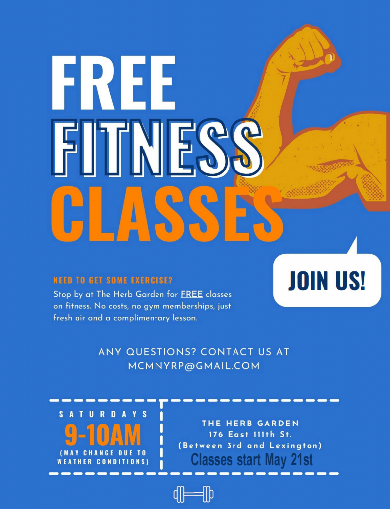 fitness class event flyer