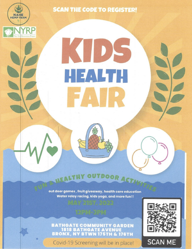 kids health fair event flyer