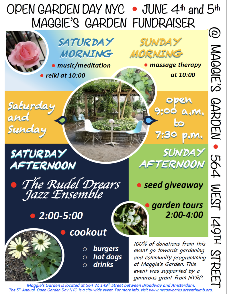 Open Garden Day Event Flyer 