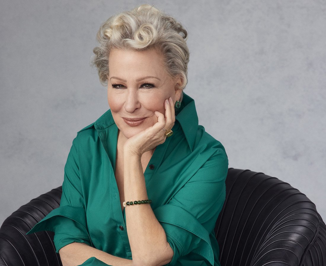 bette midler in green dress