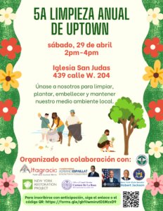 Flyer for clean up event in Spanish