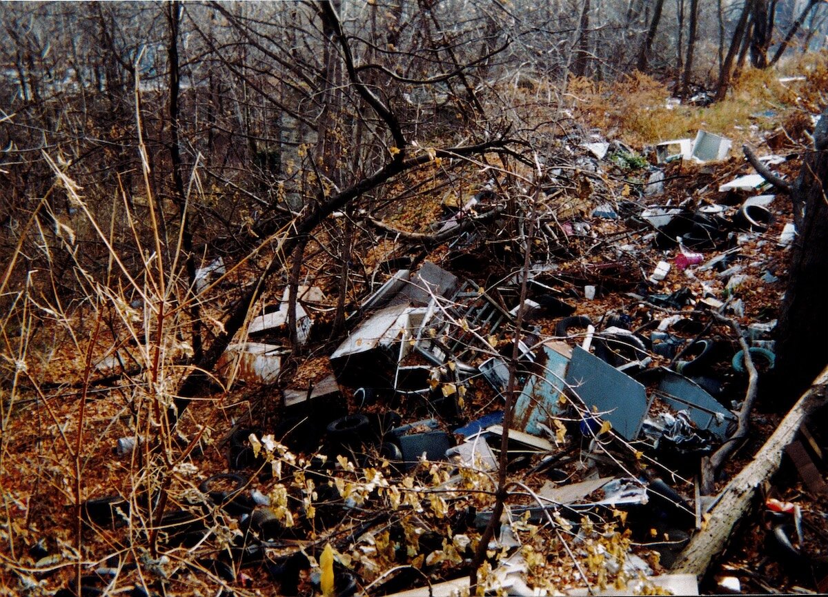 trash in park